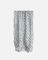 Modern Japanese Gray and Ivory Silk Shibori ScarfScarves