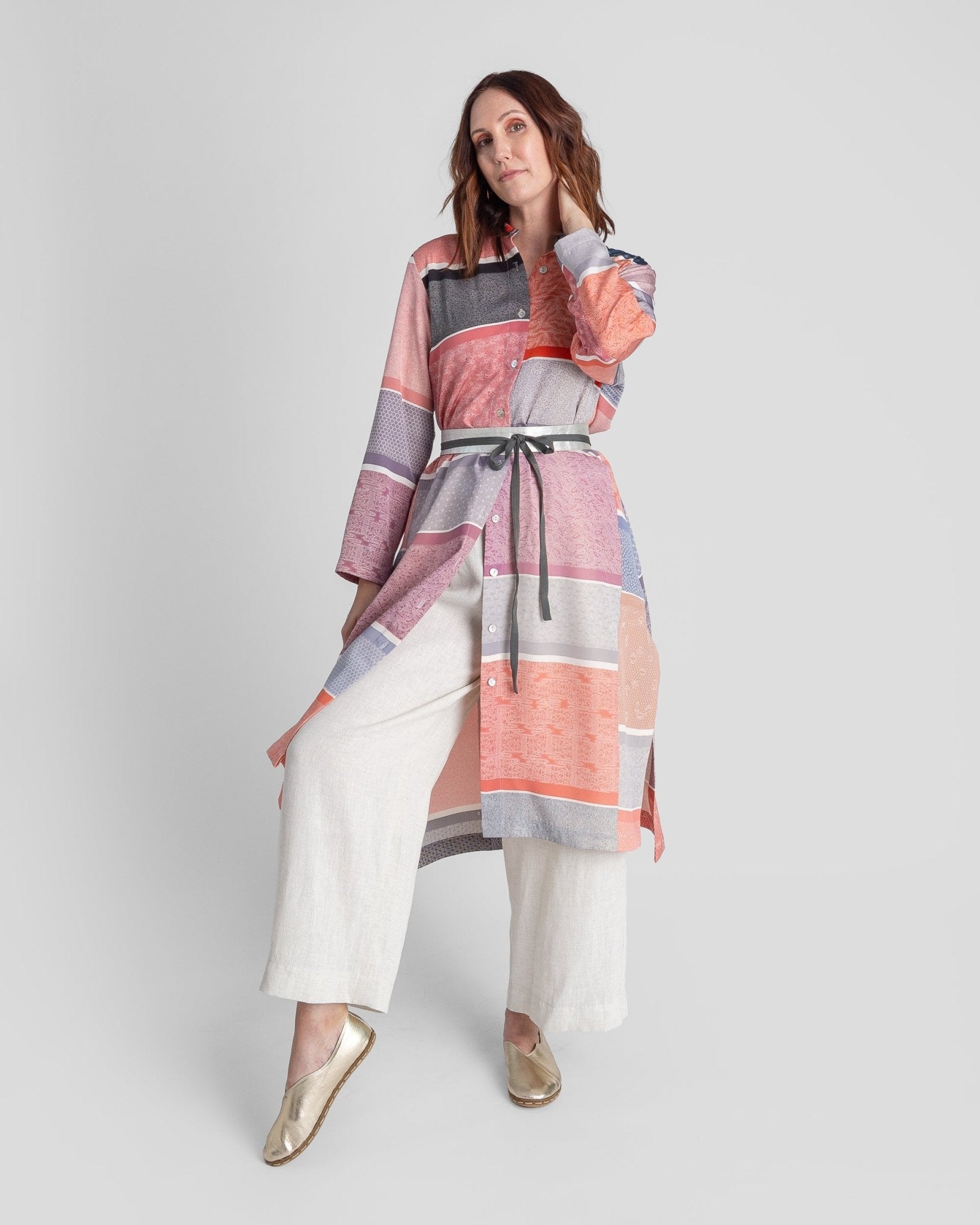 New Dress in Vintage Japanese Silk PrintNew Dress