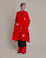 New Dress in Vintage Japanese Silk Shibori FlowersPersonalise your own text here