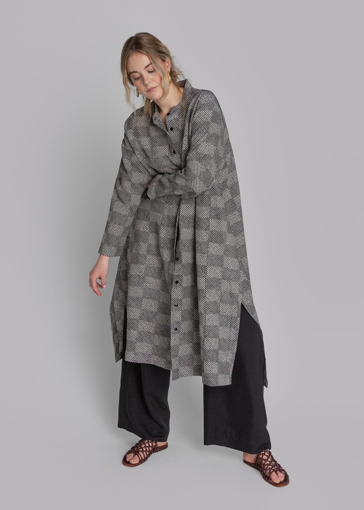 New Dress in Vintage Japanese Silk Tie Dye