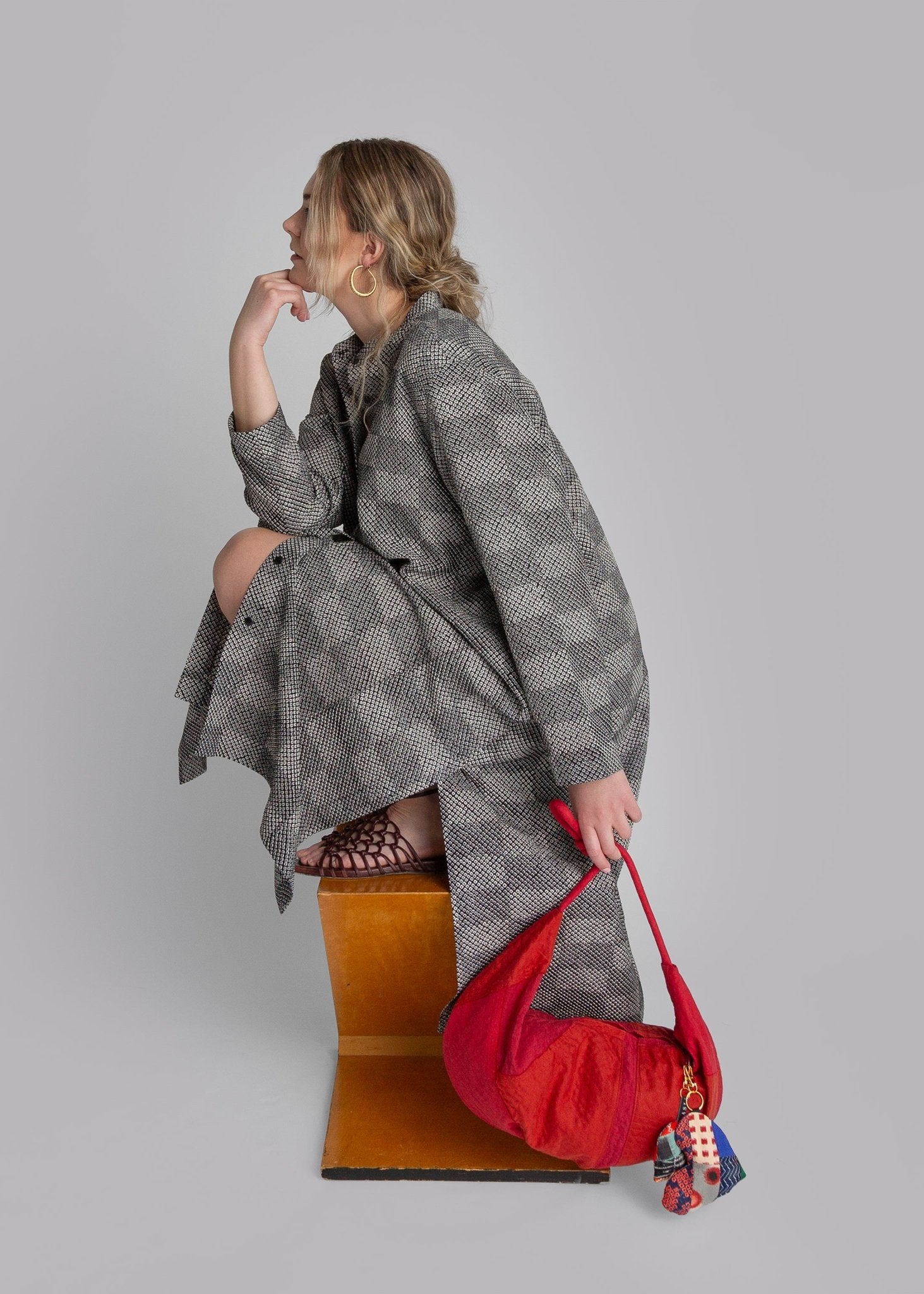 New Dress in Vintage Japanese Silk Tie Dye