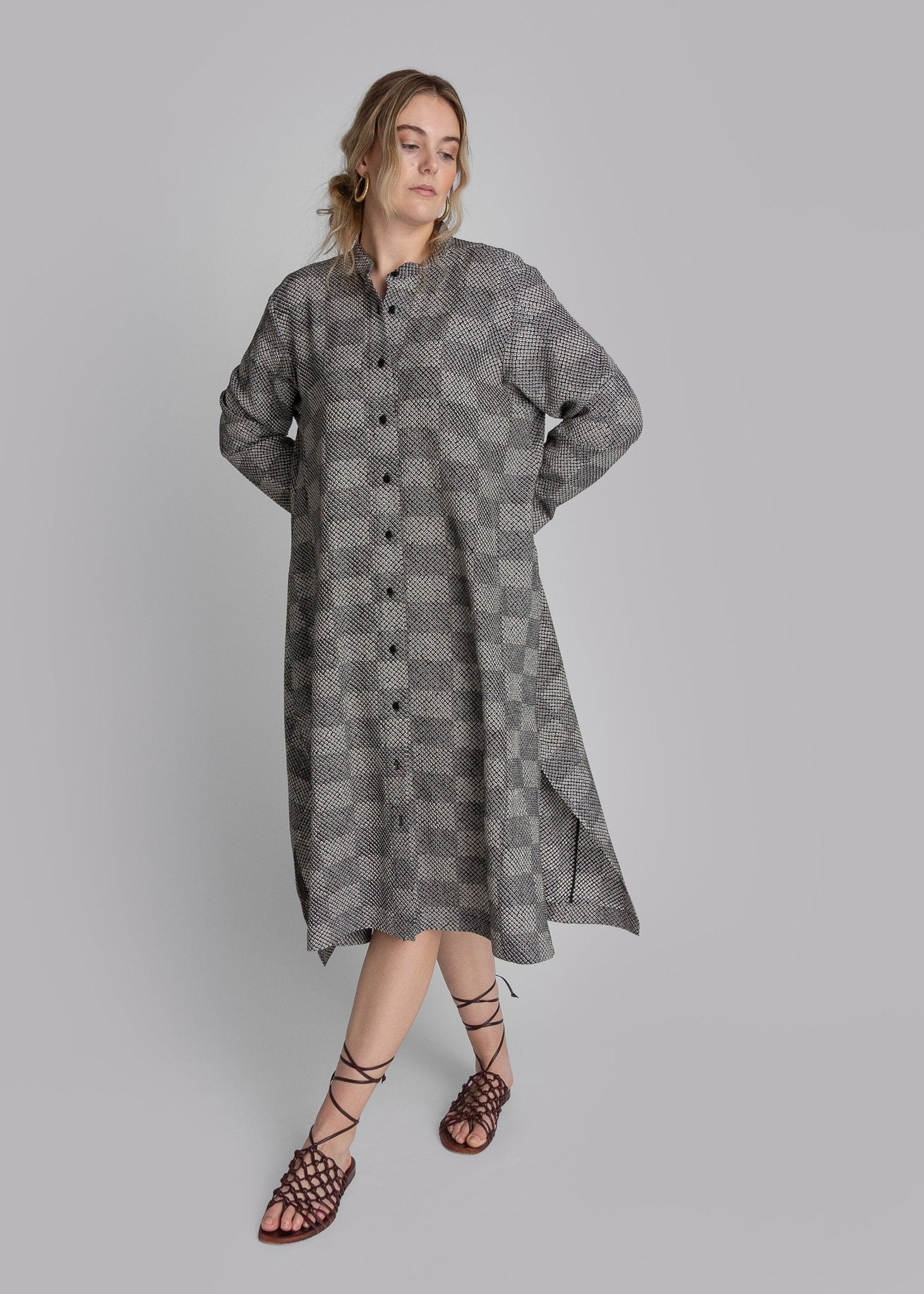 New Dress in Vintage Japanese Silk Tie Dye