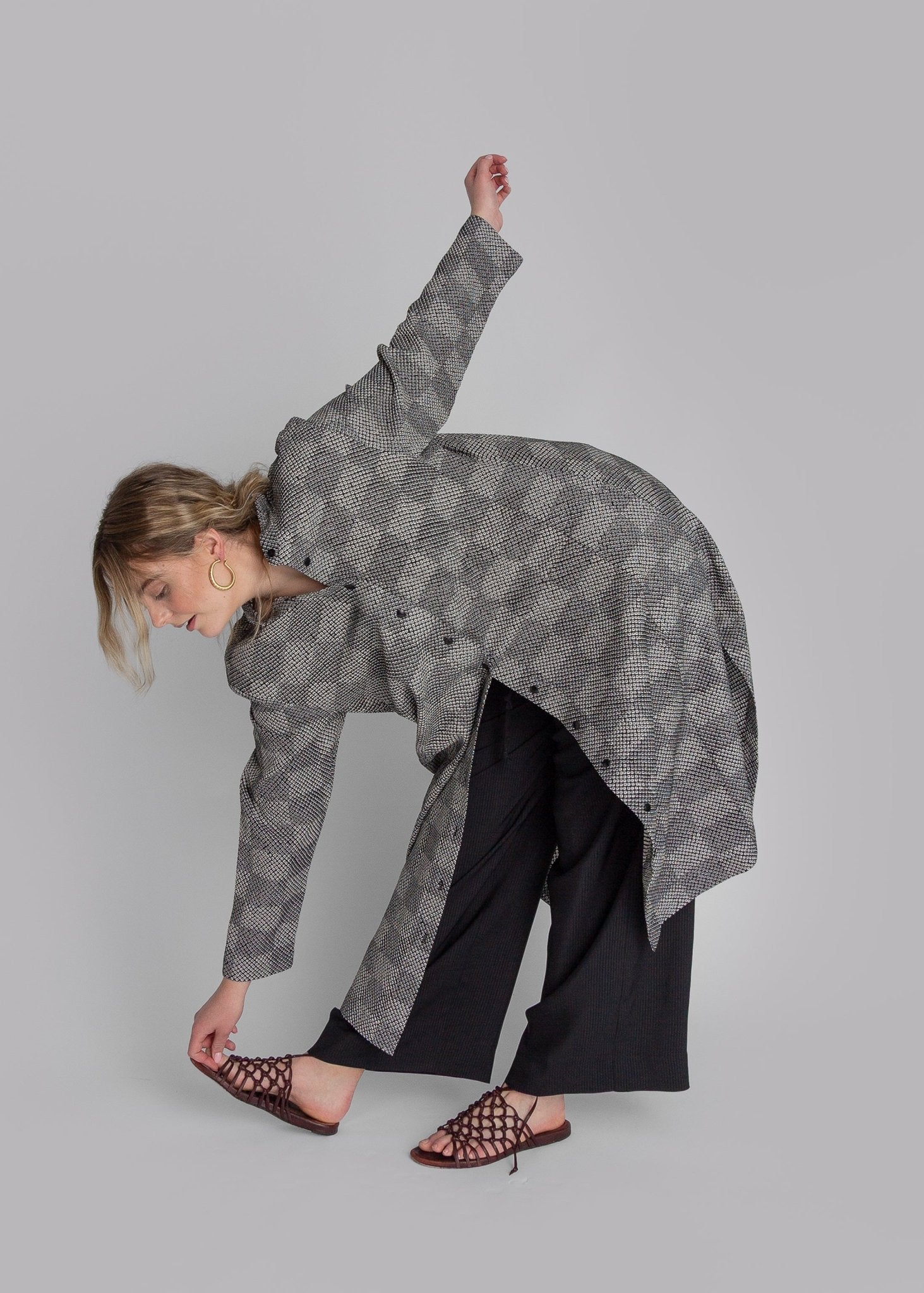 New Dress in Vintage Japanese Silk Tie Dye