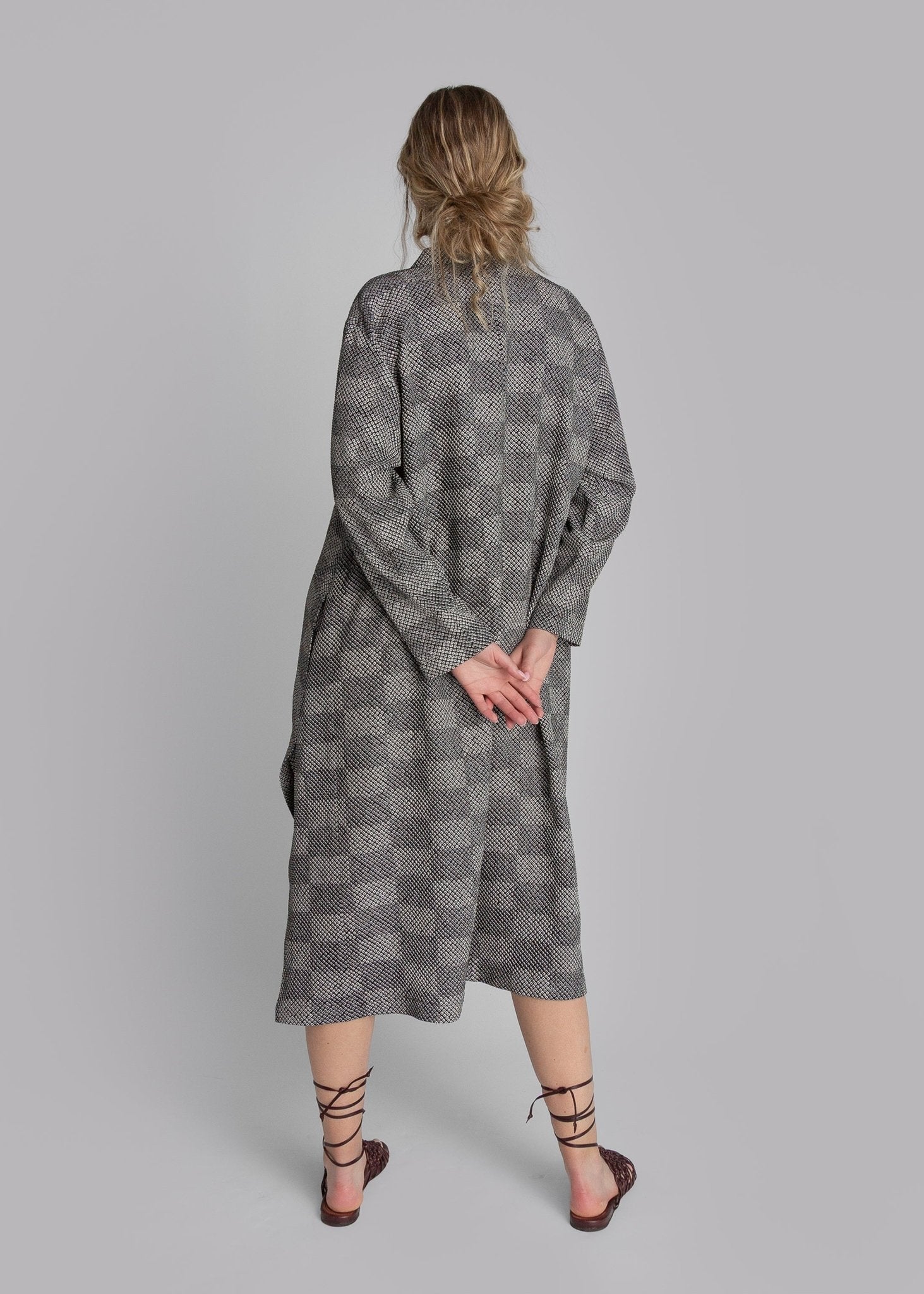 New Dress in Vintage Japanese Silk Tie Dye