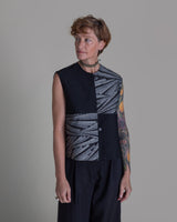 Noma Vest in Vintage Japanese Silk with Cotton TwillNoma Vests