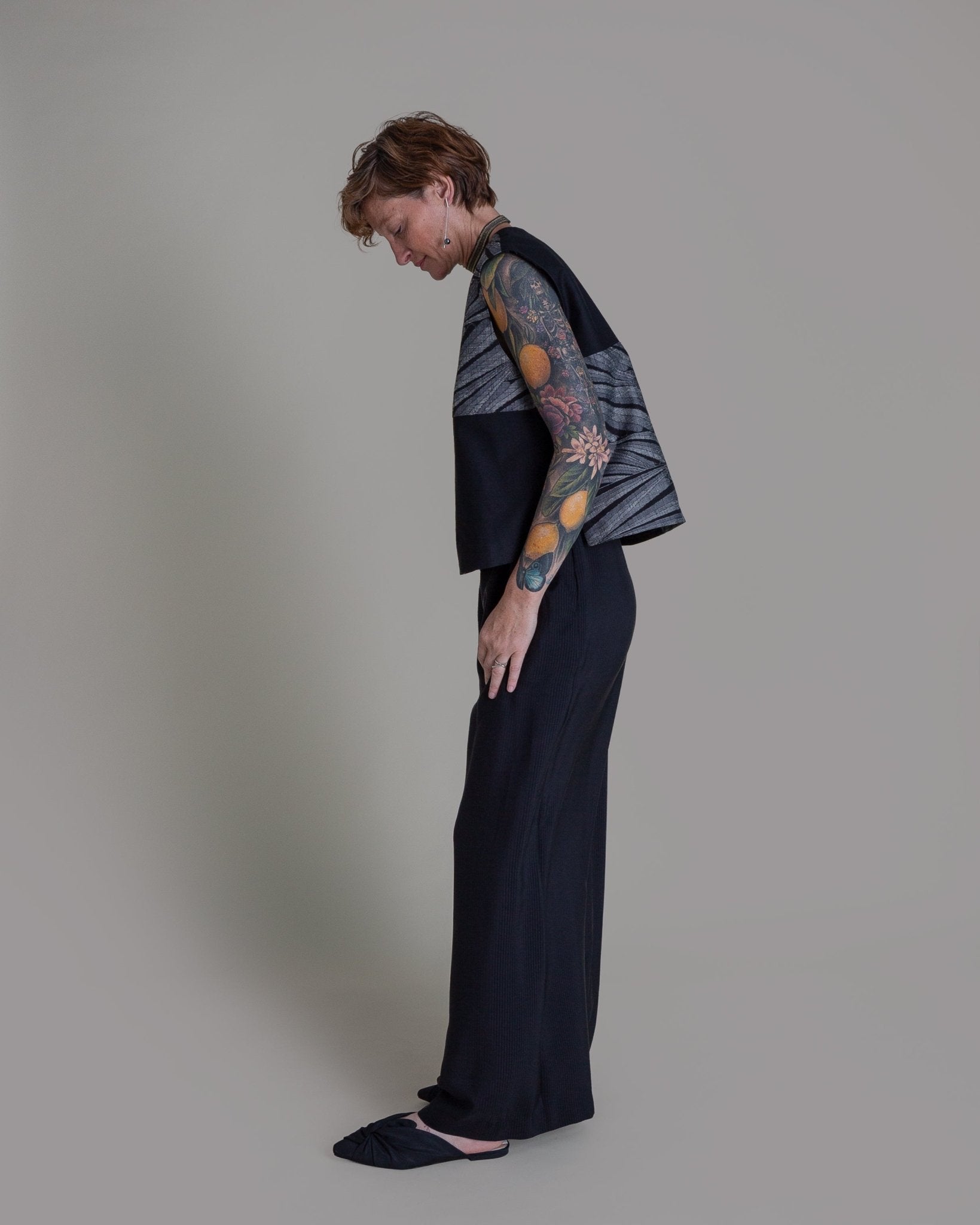 Noma Vest in Vintage Japanese Silk with Cotton TwillNoma Vests