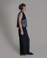 Noma Vest in Vintage Japanese Silk with Cotton TwillNoma Vests