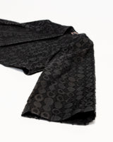 Sprite Jacket in Nuno  "Hoshigaki' Black Linen and Washi  Paper