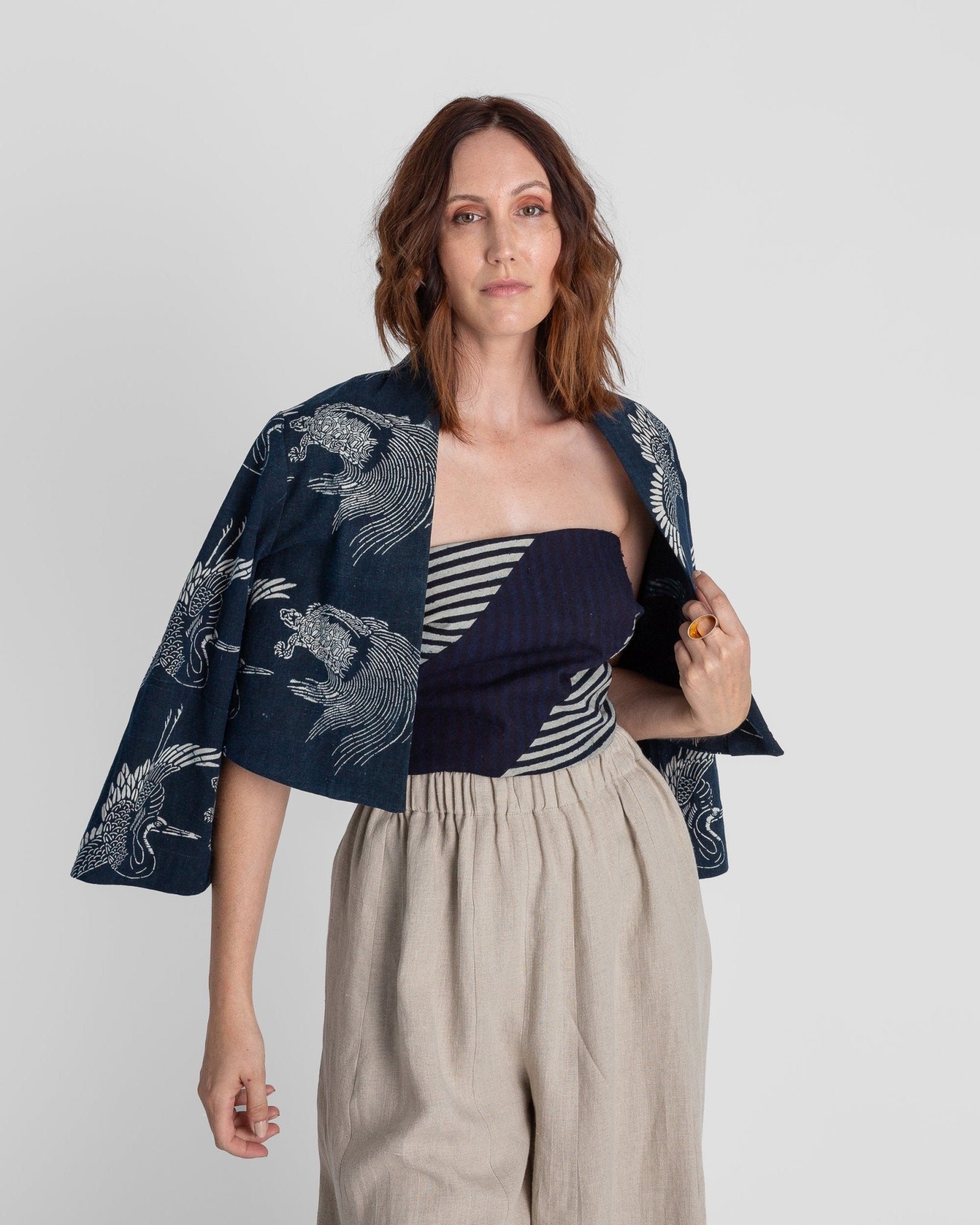 Obi Bandeau in Vintage Japanese StripeBandeaus