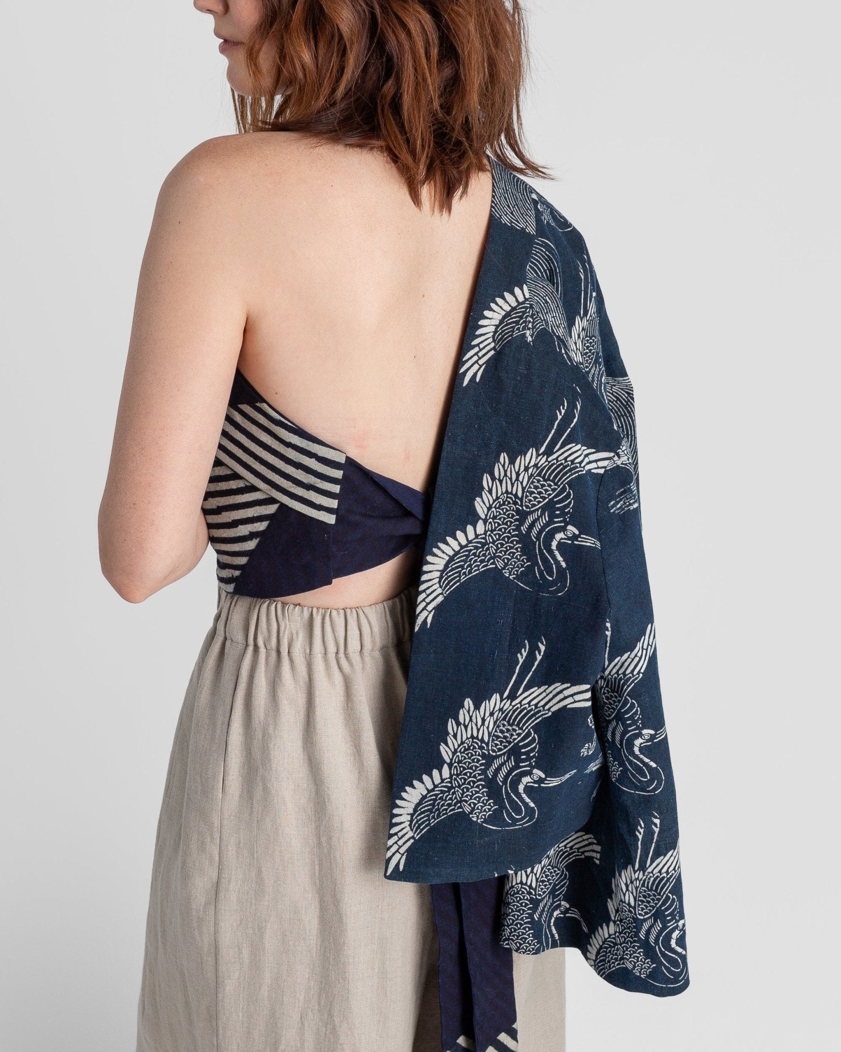 Obi Bandeau in Vintage Japanese StripeBandeaus