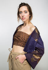 Obi Bandeau in Vintage Japanese Tie - Dyed Silk