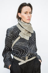 Obi Belt in Vintage Gray Heavy Cotton