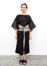 Obi Belt in Vintage Gray Heavy Cotton