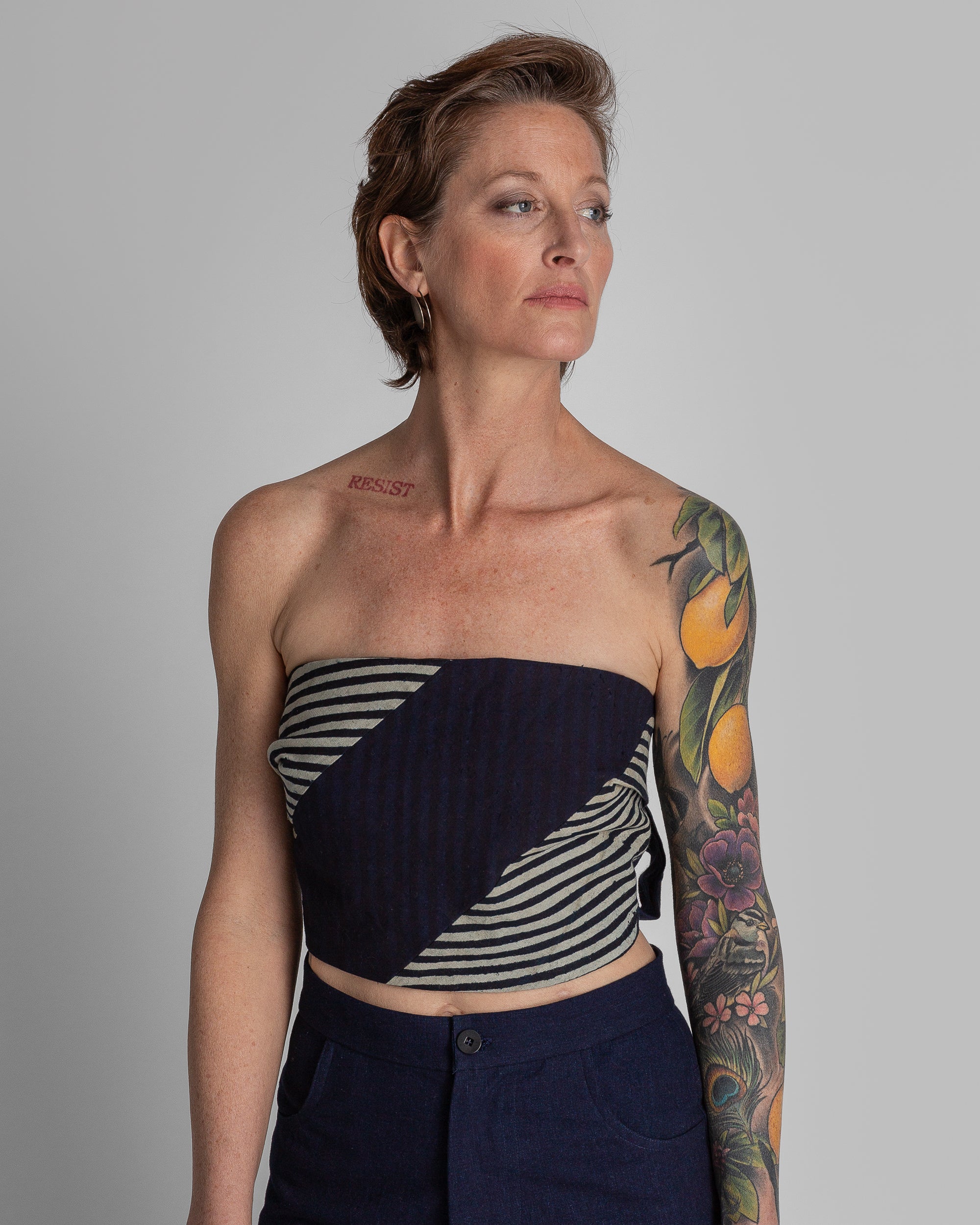 Obi Bandeau in Vintage Japanese Stripe