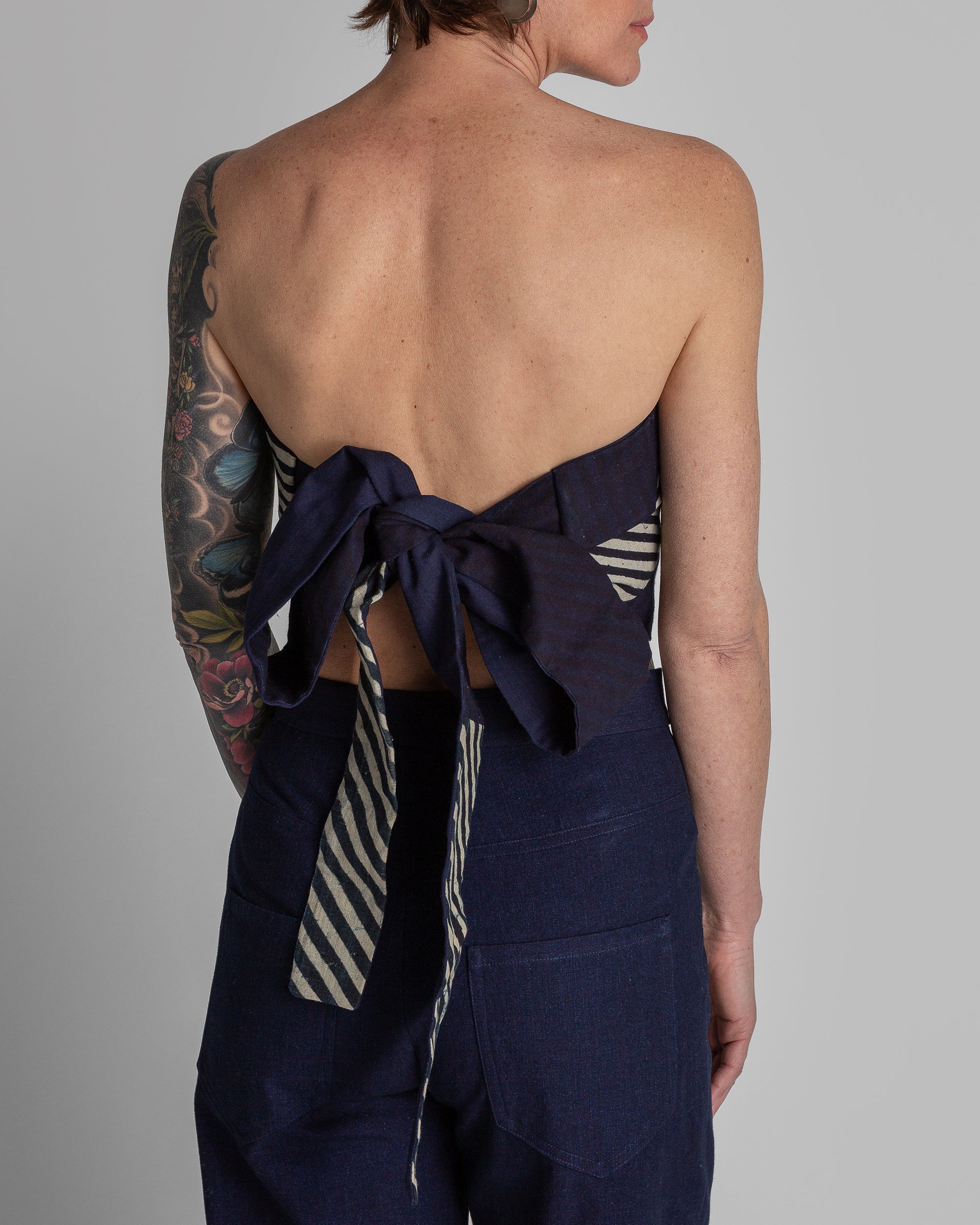 Obi Bandeau in Vintage Japanese Stripe