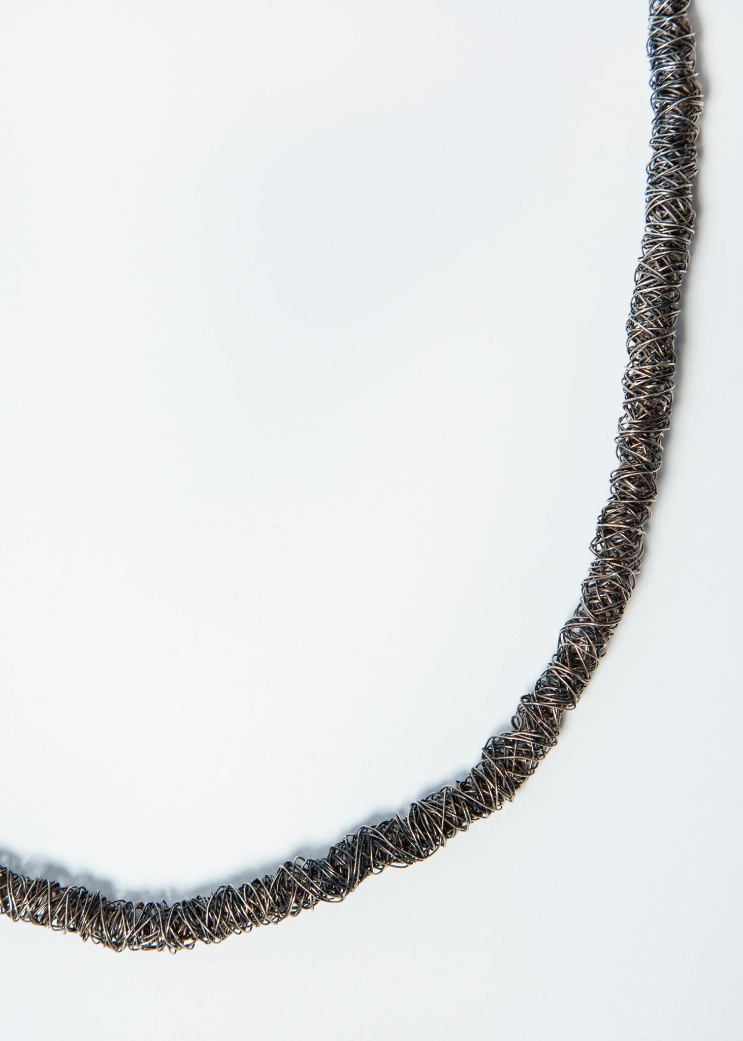 Oxidized Silver Necklace