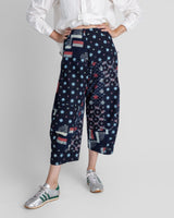 Paris Pant in Colorful Vintage Japanese Coton Indigo Ikat MixParis Pants