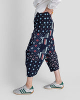 Paris Pant in Colorful Vintage Japanese Coton Indigo Ikat MixParis Pants