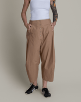 Paris Pant in Khaki Cotton PoplinParis Pants