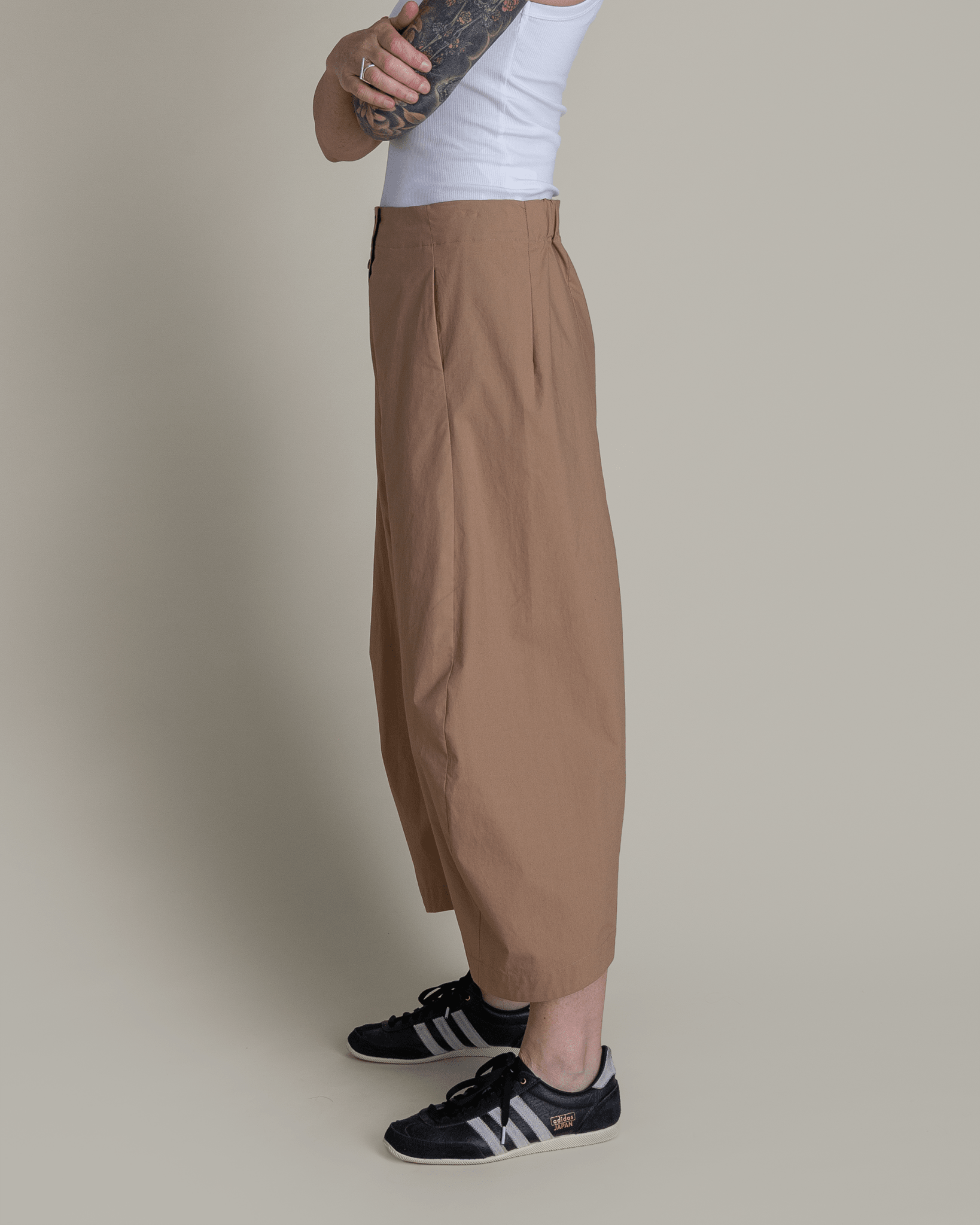 Paris Pant in Khaki Cotton PoplinParis Pants
