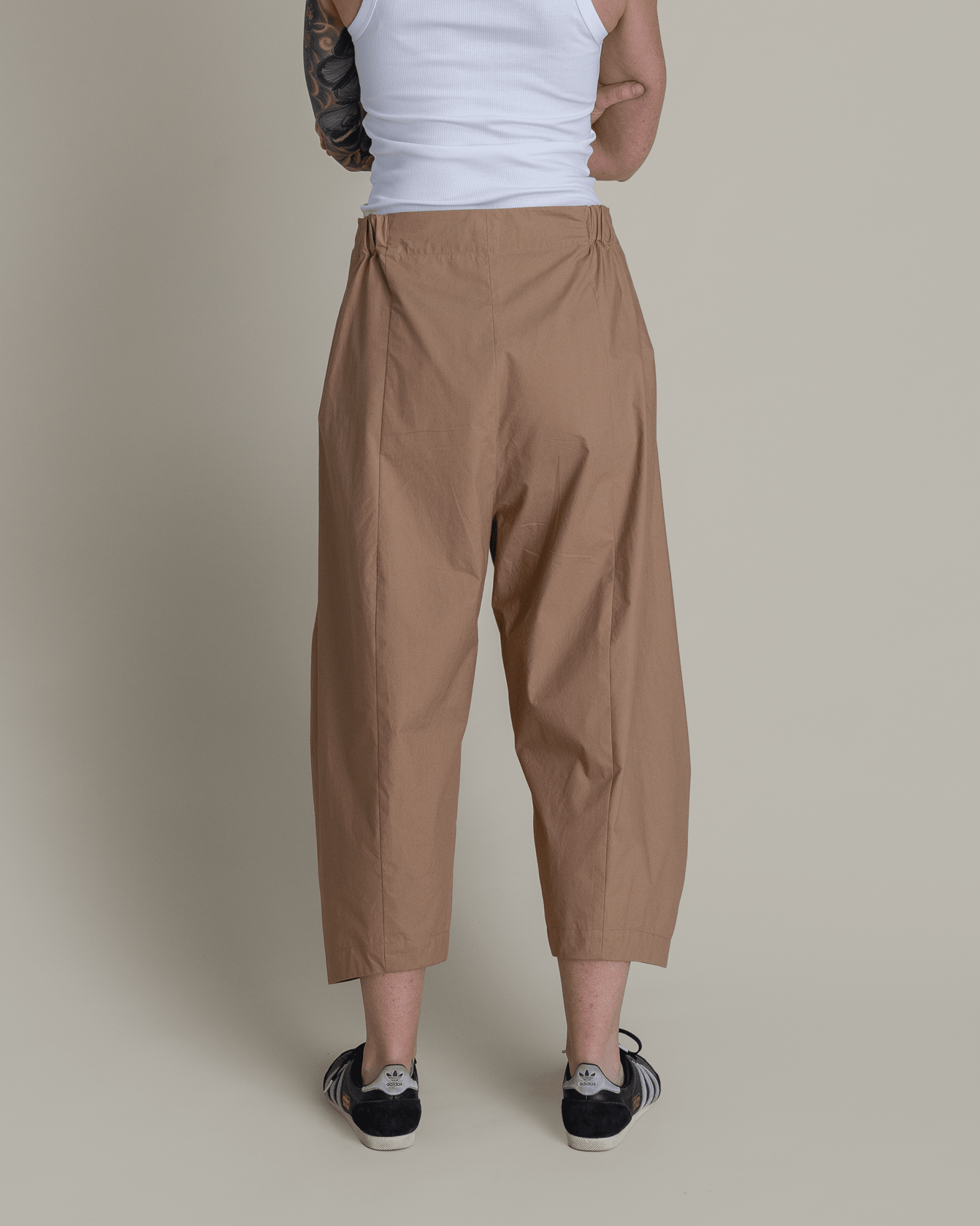 Paris Pant in Khaki Cotton PoplinParis Pants