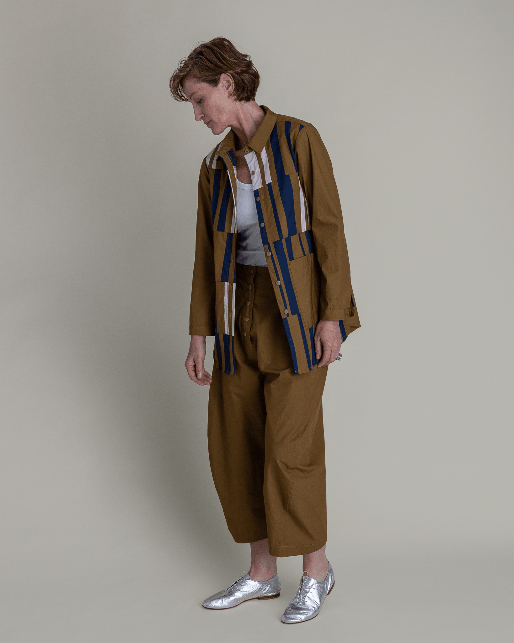Paris Pant in Tobacco Cotton PoplinParis Pants