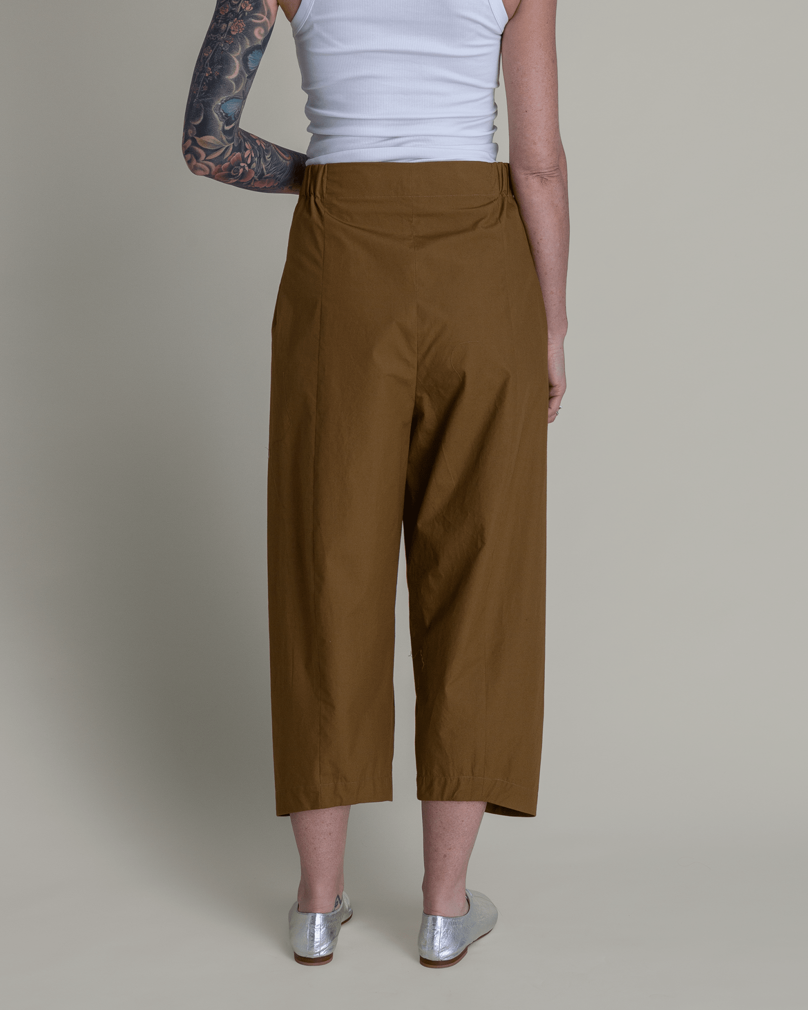 Paris Pant in Tobacco Cotton PoplinParis Pants