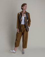 Paris Pant in Tobacco Cotton PoplinParis Pants