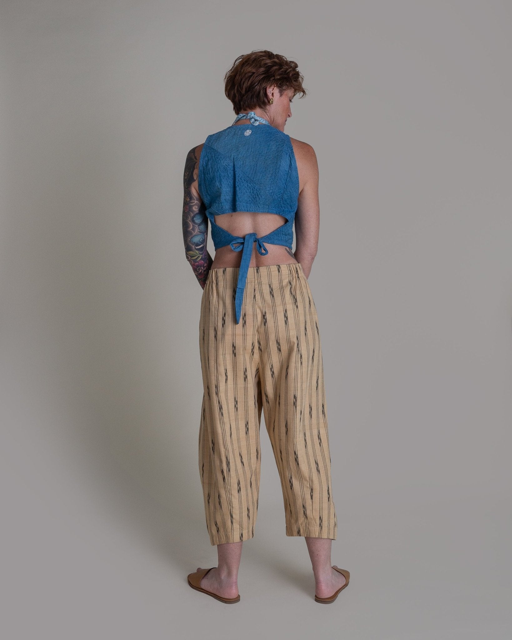 Paris Pant in Vintage Japanese Silk IkatParis Pants
