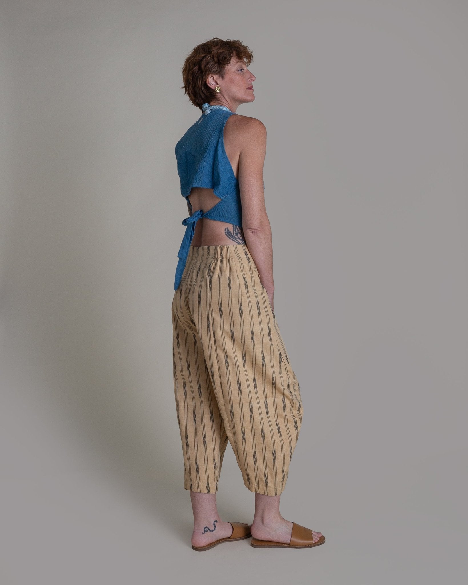 Paris Pant in Vintage Japanese Silk IkatParis Pants