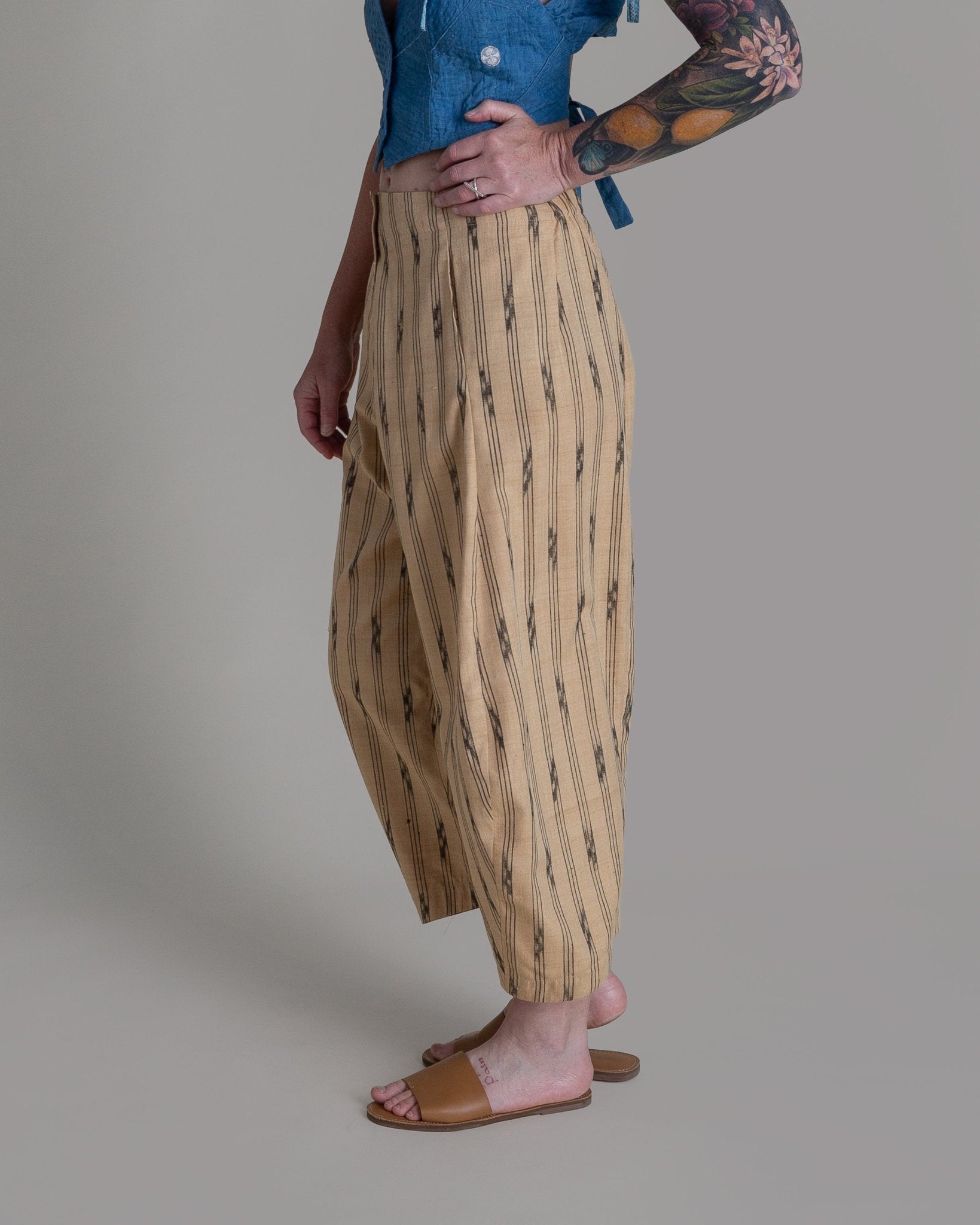 Paris Pant in Vintage Japanese Silk IkatParis Pants