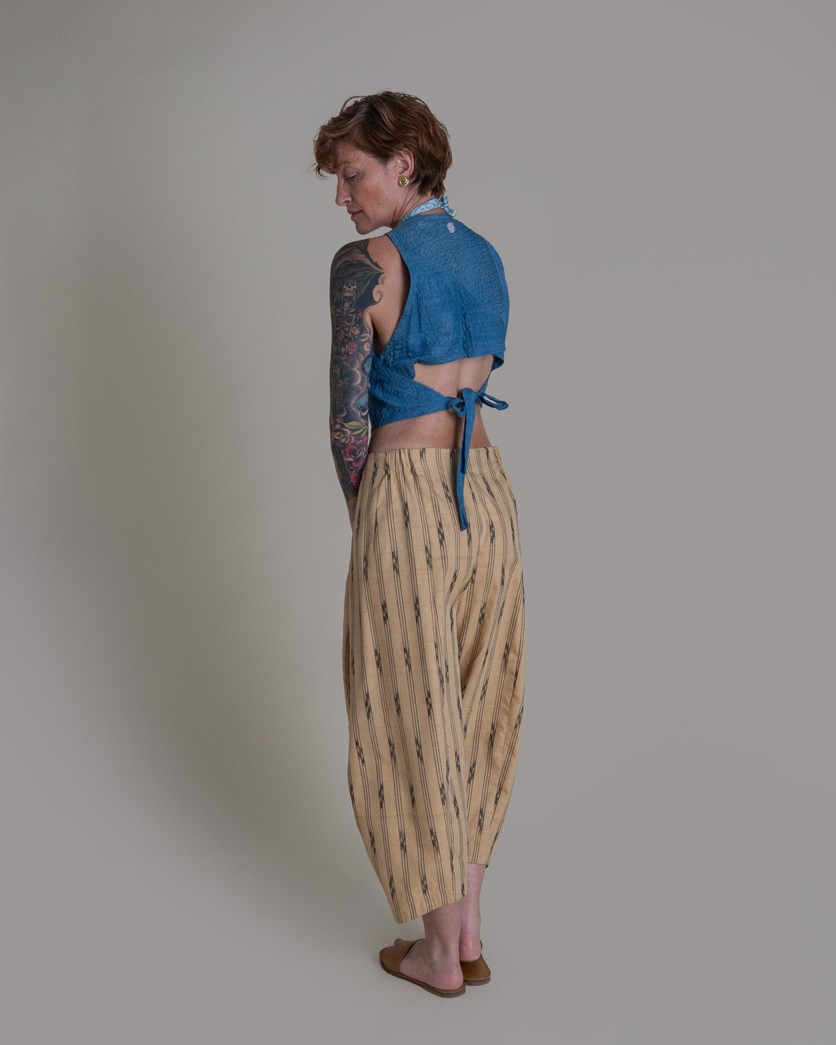 Paris Pant in Vintage Japanese Silk IkatParis Pants