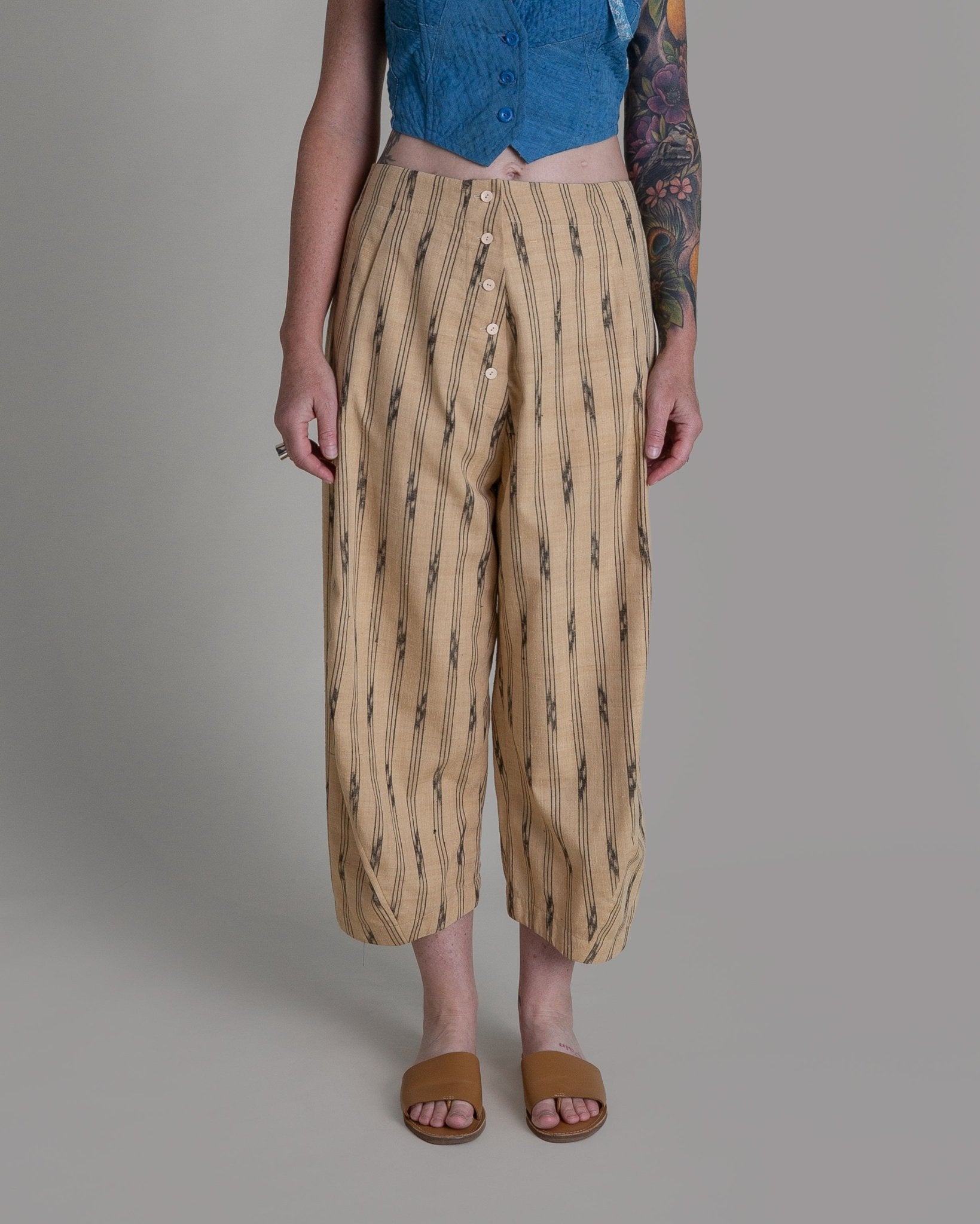 Paris Pant in Vintage Japanese Silk IkatParis Pants