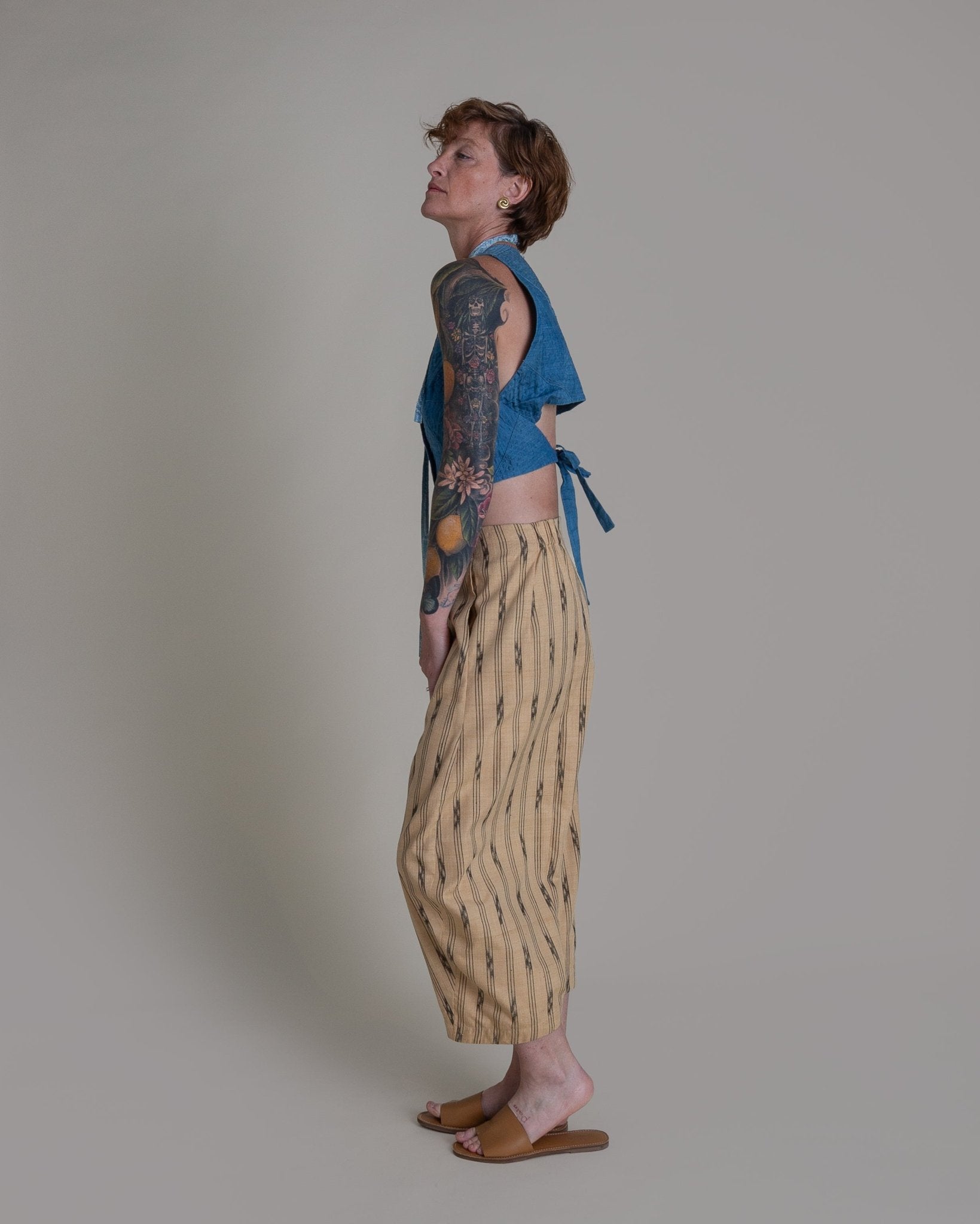 Paris Pant in Vintage Japanese Silk IkatParis Pants