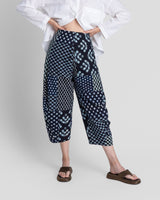 Paris Pant in Vintage Japanese Indigo Cotton Ikat Mix