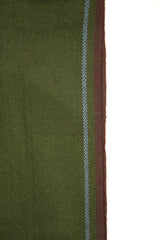 Pashmina Wool in Green Herringbone