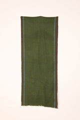 Pashmina Wool in Green Herringbone
