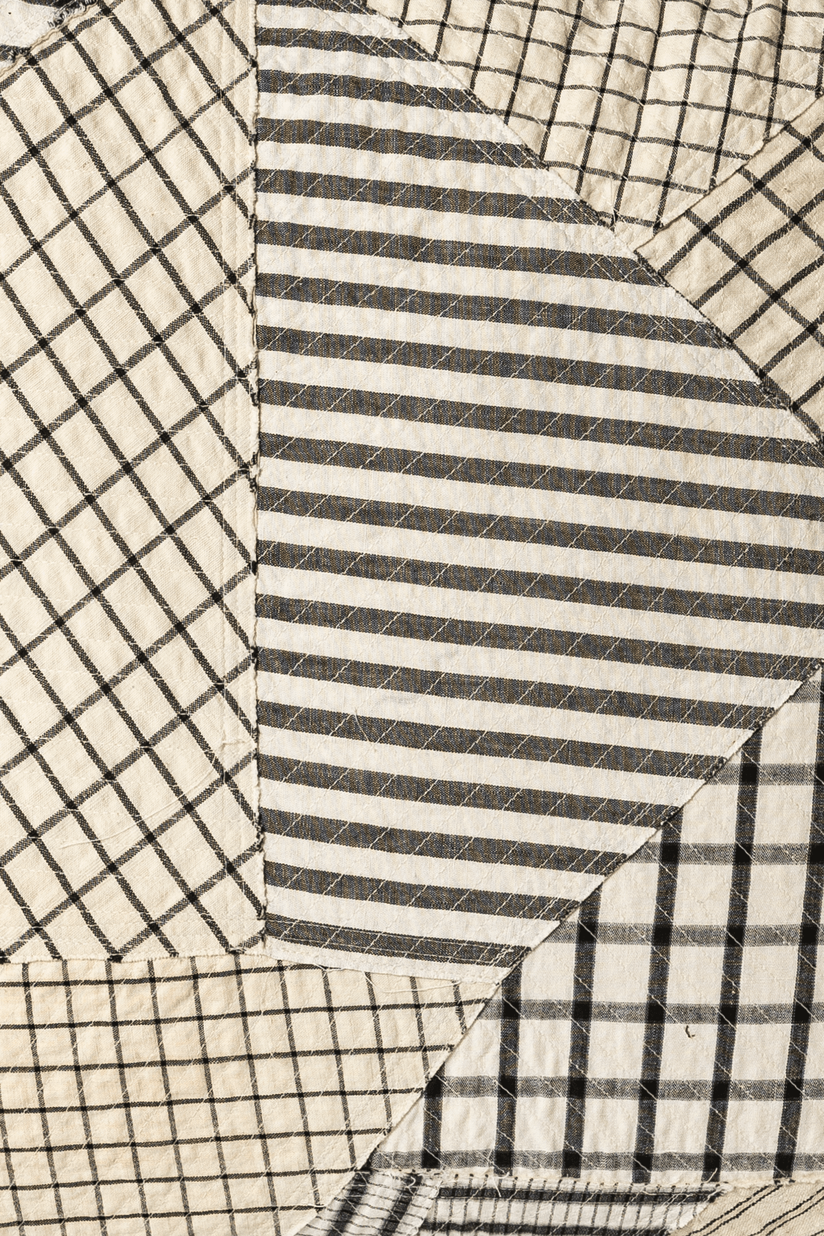 Patchwork Pillow - Ivory No. 104