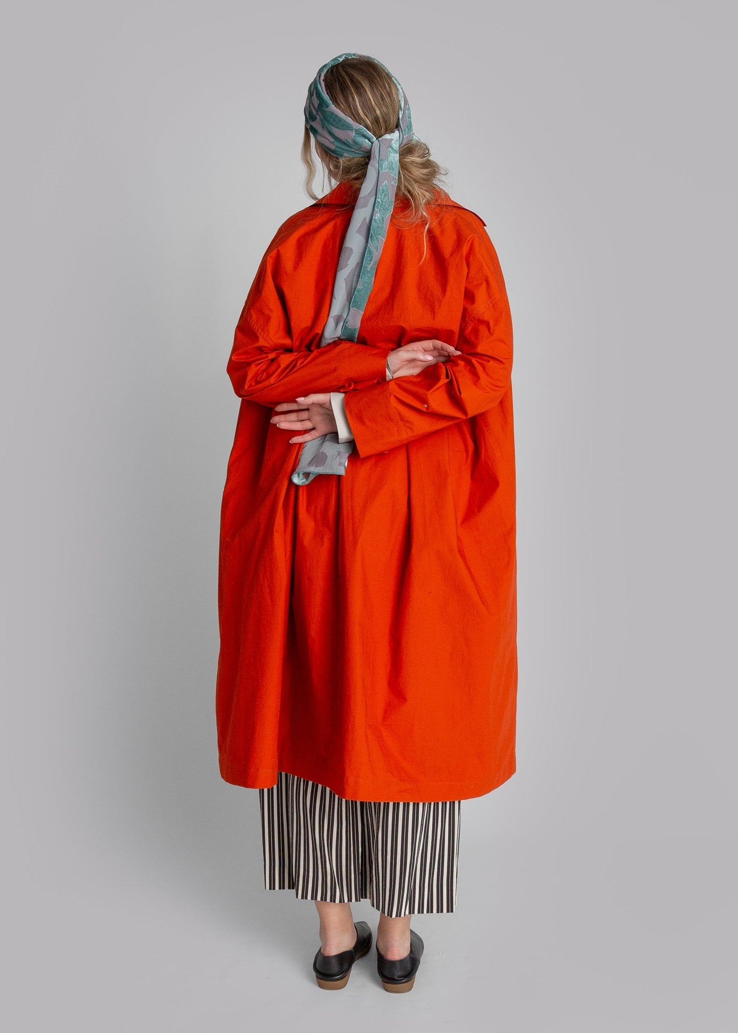 Persimmon Poplin Easy Trench