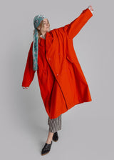 Persimmon Poplin Easy Trench
