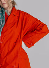 Persimmon Poplin Easy Trench