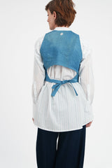 Petite Vest in Vintage Japanese Raw - Pieced Linen