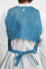 Petite Vest in Vintage Japanese Raw - Pieced Linen