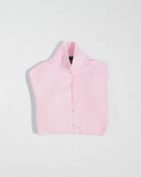 Long Shibori Shirt in Pink Japanese Linen