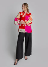 PJ Pant in Black Hammered Silk