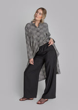 PJ Pant in Black Hammered Silk