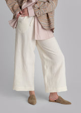 PJ Pant in Ivory Linen