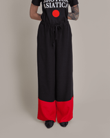 PJ Pant in Silk Crepe with Red BandPersonalise your own text here