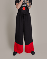 PJ Pant in Silk Crepe with Red BandPersonalise your own text here