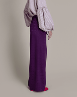 PJ Pant in Vintage Japanese Silk Purple DamaskPersonalise your own text here